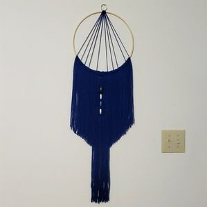 Macrame/Yarn Boho Wall Hanging Blue